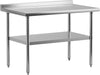 48X24in Stainless Steel Work Table Commercial Kitchen Prep Table with Undershelf