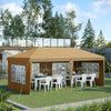 3 x 6m Heavy Duty Gazebo Marquee Party Tent with Storage Bag Grey