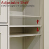 Priano Freestanding Bathroom Cabinet Unit Grey Vanity Cupboard Storage Unit