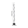 Black Twist Floor Lamp Living Room Light Integrated LED Standard Standing Light