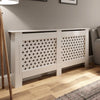 White Radiator Cover Grill Shelf Cabinet MDF Wood Modern Traditional Diamond