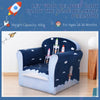 Kids Armchair Foam Filled Toddler Sofa Upholstered Couch Rocket for 1.5-3 Year