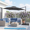Large Offset Hanging Umbrella w/ 360° Rotation
