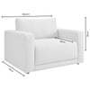 Dusk Chicago Beige Linen Loveseat RRP £499