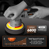 Dual Action Car Polisher Kit - VonHaus Random Orbit Polishing Machine with Case