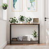 2 Tier Narrow Console Table, Behind Sofa Table for Living Room Hallway Office