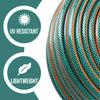GARDEN HOSE PIPE REEL REINFORCED OUTDOOR HOSEPIPE GREEN 15M 20M 25M 30M 50M
