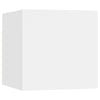 6 Piece TV Cabinet Set White Engineered Wood U1R4