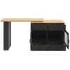 Extendable Dining Bar Table, with Storage Cabinet Cupboard & 3 Tier Spice Rack