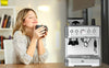 Espresso Machine 15 Bar Cappuccino Latte Maker with Milk Frother Steam Wand UK