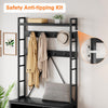 Hall Tree with Bench Coat Rack Shoe Bench Coat Tree with Storage Cubbies