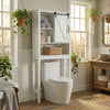 Over Toilet Bathroom Storage Cabinet 170cm Freestanding Sliding Door Adjustable