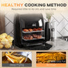 12L Air Fryer Oven w/ Air Fry Roast Broil Bake Dehydrate 60-Minute Timer 1800W