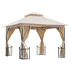 Gazebo Party Tent Canopy Sun Shade for Patio Garden 3x3(m)