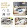 SINGLE BED WITH DRAWERS, BOOKCASE AND UNDERBED STORAGE KIDS MULTIFUNCTIONAL BED