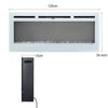 LED Fireplace Media Wall Fire Wall Mounted / Standing Electric Heater 40-100in
