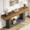 63-Inch Farmhouse Console Table, Narrow Entryway Sofa Table for Living Room