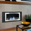 Bio Ethanol Fireplace Recessed Wall Mounted Stainless Steel Glass Biofire Heater