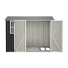 Garden Shed With Window Doors Outdoor Steel Apex Roof Tool Foundation