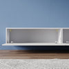 Wall Floating TV Stand Unit Cabinet White High Gloss Storage Door 100/200cm