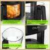 Air Fryer 5L Digital Large Transparent Multifunction Oven Cooker 1800W Oil Free