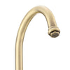 Dual Flow Mixer Tap Kitchen Sink Swivel Spout Antique Brass Ceramic ENKI KT059
