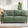 Modern 2/3 Seater Corduroy Sofa Bed with 2 Bolster Home Room Recliner Couch Sofa