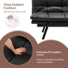 2 Seat Convertible Loveseat Sofa Bed Memory Foam Sleeper Couch 3-level Adjust