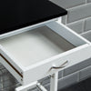 4 Tier Kitchen Basket Storage Trolley Rack Fruit Vegetable Organiser Shelf White