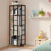 4-Tier Rotating Bookshelf 360° Display Spinning Bookshelf Book Storage Rack