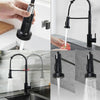Kitchen Sink Mixer Tap Monobloc Pull Out Spray Hose Chrome Single Lever Tap