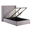 Madison Fabric Ottoman Storage Double Bed In Grey