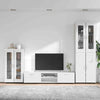 TV Cabinet Set FLORIN High Gloss White Engineered Wood