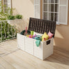 Large Outdoor Storage Box Garden Patio Plastic Chest Lid Container Multibox Shed