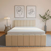 Luxury Plush Velvet Ottoman Bed Frame with Gas Lift Storage, Double & King Sizes