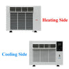 1100W Window Air Conditioner Refrigerated Cooling & Heating With Remote Control
