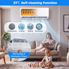 9000 BTU Ductless Wall-Mounted AC Unit with Remote Control