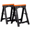 Folding Saw Horse Trestle Twin Support Bars Cutting Stands Rubber Insert