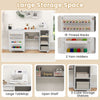 Portable Rolling Sewing Cabinet Craft Table Folding Table with storage