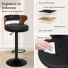 ALFORDSON 2x Bar Stool Swivel Wooden Backrest Gas Lift Dining Kitchen Pub Chair