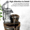 Water Feature Indoor Outdoor LED Fountain Waterfall Garden Decor (Pump Barrel)