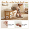 100 CM Upholstered Bench Button Tufted End of Bed Bench For Bedroom