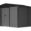10x6FT Garden Shed Metal Apex Roof Outdoor Storage XL House With Free Foundation