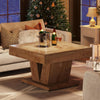 31.5" Square Coffee Table, Modern Wood Center Cocktail Tea Table for Living Room