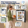 65L Built-In Refrigerator, Dual-Zone Compressor Fridge & Freezer Suitable for RV