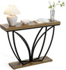 105cm Industrial Console Table, Narrow Long Sofa Table for Hallway, Entrance