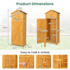 Outdoor Storage Shed Garden Tool Utility Cabinet Waterproof Asphalt Roof