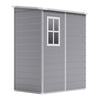 5 x 4ft Large Plastic Shed Outdoor Garden Tools Storage House with Door & Window