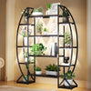 Indoor Display Shelf Plant Stand With Grow Lights 12 Tiered 177cm Tall Bookcase