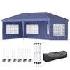 3 x 6m Heavy Duty Gazebo Marquee Party Tent with Storage Bag Grey